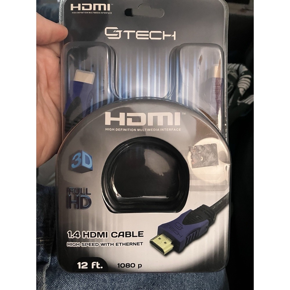 Cj Tech (item 61851) 12 Feet HDMI Cable 4K Round Cable Brand New (2)